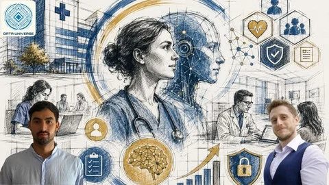 Generative AI & AI Agents Fundamentals for Healthcare, course cover